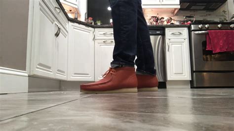 clarks wallabees horween leather  feet  review youtube