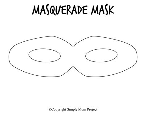 printable diy mask templates  masquerade ball simple mom project