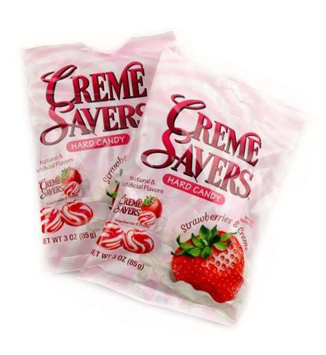 creme savers strawberry creme hard candy oz  pack