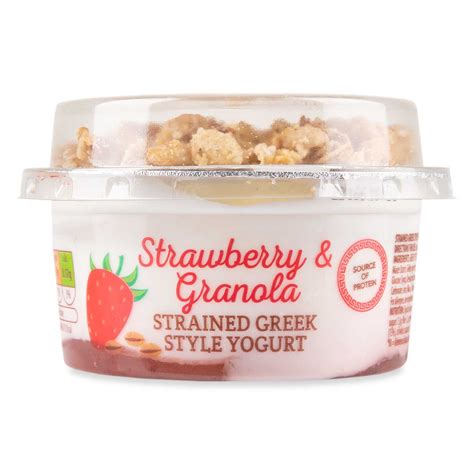 strawberry granola strained greek style yogurt  duneen dairy