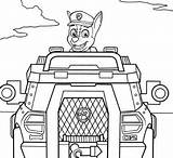 Chase Pages Coloring Patrol Paw Tracker Driving Coloringpagesonly Printable Colouring Drawing sketch template