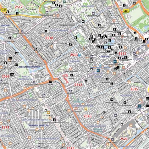 stadsplattegrond den haag vector map plattegronden collectie