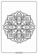 Mandala Colorare sketch template