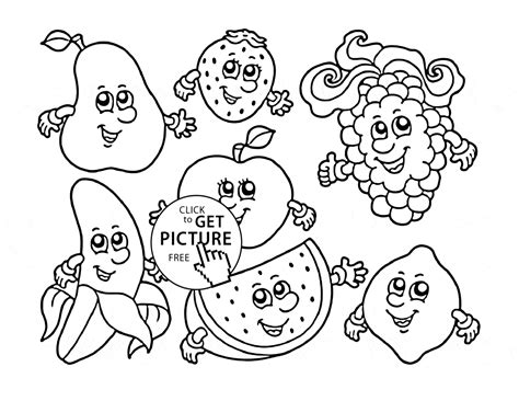 fruits coloring page jemerinsweeney