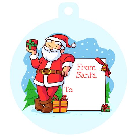 images   printable santa gift tags christmas
