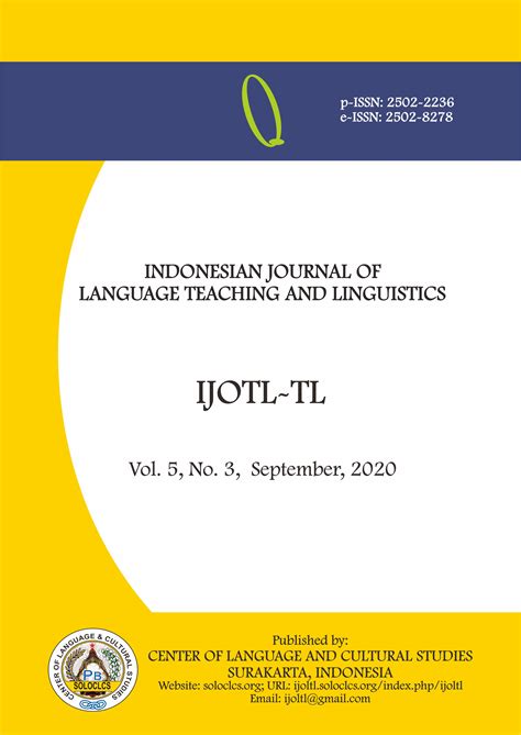 archives ijotl tl indonesian journal  language teaching