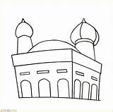 Mewarnai Masjid Nabawi Sketsa Terlengkap Marimewarnai Paud Praktis sketch template
