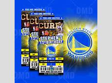 5x6 Golden State Warriors Sports Party by sportsinvites on Etsy