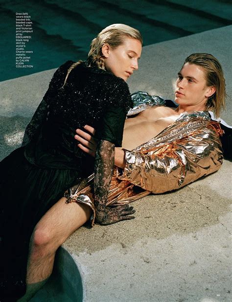 dree hemingway and charlie kennedy by bruce weber in we wanted it all for love fall winter 2016