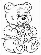 Coloring Valentines Valentine Pages Bear Teddy Color Disney Kindergarten Printable Kids Clipart Adult Za Bojanke Sweetest Colouring Preschool Djecu Bears sketch template