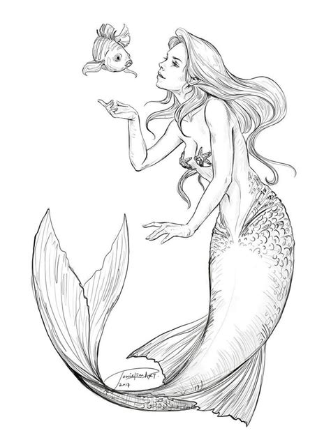 mermaid coloring sheets images  pinterest