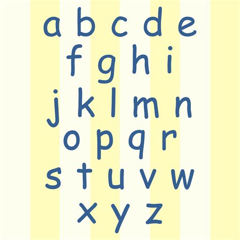 alphabet letters lowercase