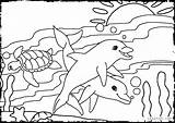 Scene Coloring Pages Underwater Ocean Color Getcolorings Printable Print sketch template