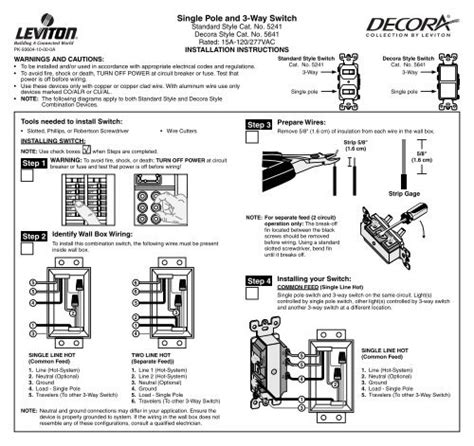 leviton   switch wiring diagram decora  wiring collection