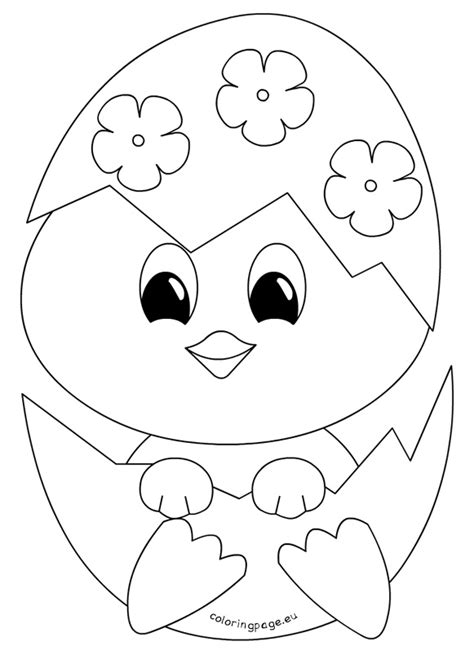 baby chick hatching coloring pages coloring pages