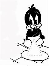 Pages Coloring Daffy Duck Baby sketch template