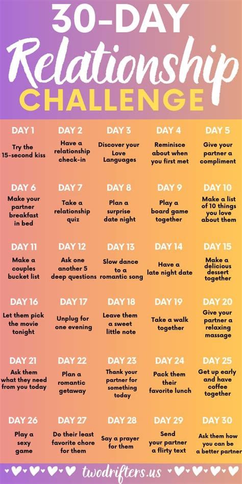the 30 day relationship challenge that will bring couples closer