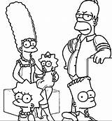Simpsons Coloring Wecoloringpage Pages sketch template
