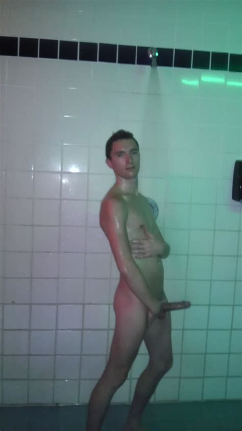 hardon in showers my own private locker room