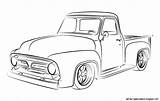 Truck Drawing Pencil Old Drawings Coloring Pages Car Pickup Chevy C10 Sketch Cool Sketches Chevrolet 1970 Clip Trucks Cars 123rf sketch template