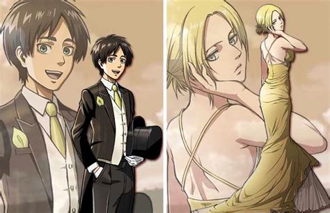 all dressed up eren jaeger jäger yeager x annie