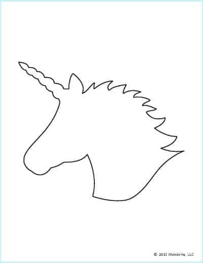 unicorn eye stencil printable