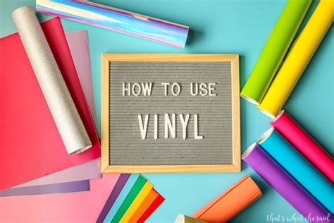 vinyl basics    apply craft vinyl   vinyl crafts