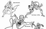 Spider Verse Morales sketch template