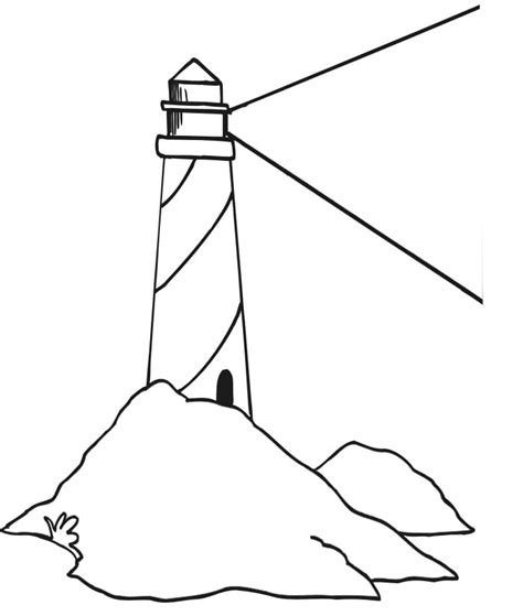 lighthouse  boat coloring page  printable coloring pages  kids