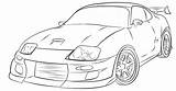 Supra Toyota Coloring Pages Template sketch template