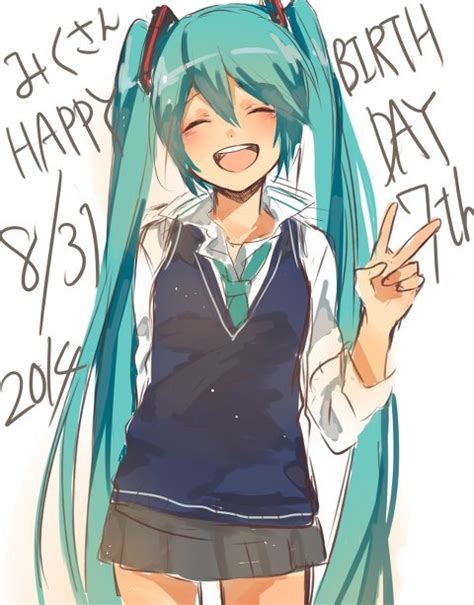 Hatsune Miku Vocaloid Drawn By Run Sweettimehappy