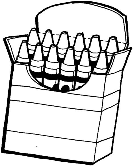 box crayons coloring pages  kids  place  color