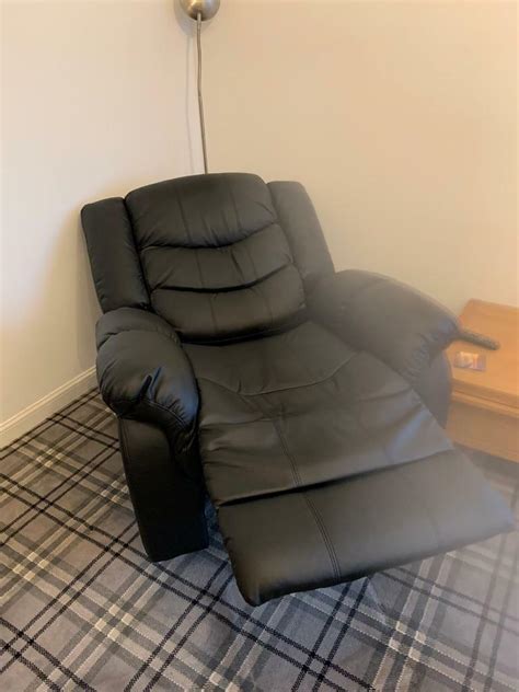 black leather recliner chair  ellon aberdeenshire gumtree