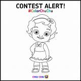 Coloring Contest Kids Chu Tv Alert sketch template