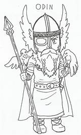 Odin Drawing Chibi Getdrawings Drawings Deviantart Downloads sketch template