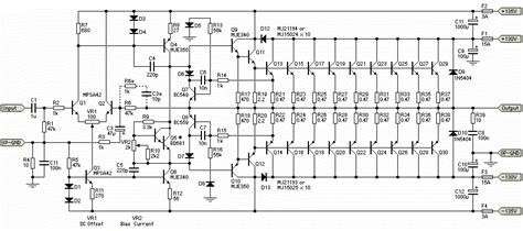 stereo power amplifier schematic