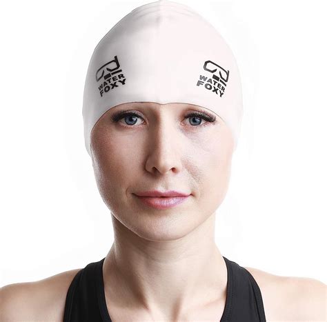 Water Foxy Silicone Solid Swim Cap – Waterproof Swim Cap With Ergonomic