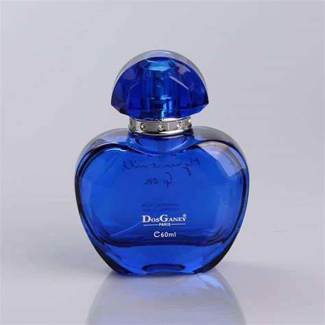 Blue Glass Perfume Bottle Elegant Perfume Bottle Supplier