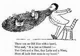 Lear Edward Limericks Owl Owls Kids Famous Funny Beard Illustrations Limerick Barn sketch template