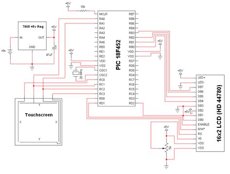 simple touch screen interface schematic pyroelectro news projects tutorials