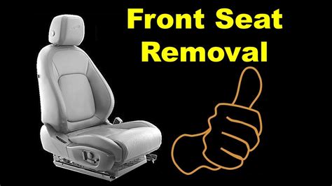car front seat removal   remove front seats   car youtube