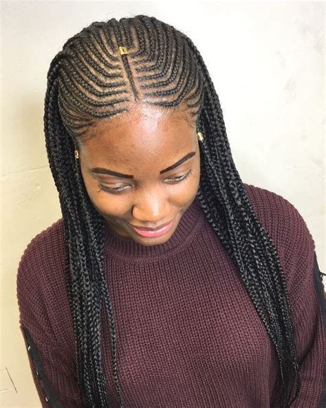 20 photo of angled cornrows hairstyles with braided parts