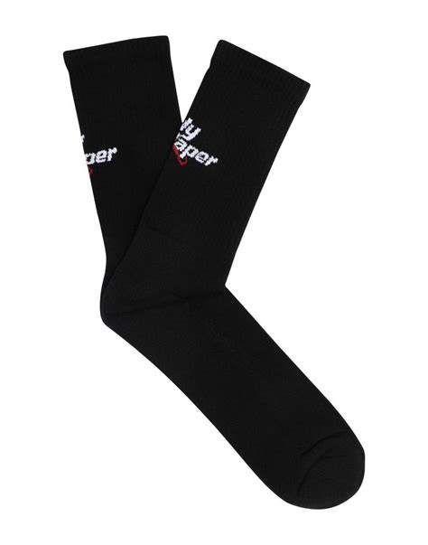 daily paper short socks  black modesens short socks daily papers socks