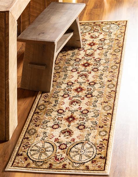 rugscom pioneer collection rug  ft runner ivory medium pile rug