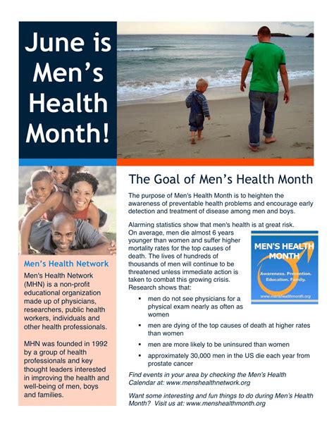 June 9 15 Is Men’s Health Week