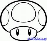 Mario Mushroom Drawing Draw Drawings Super Step Magic Mushrooms Brothers Easy Bros Pages Simple Kids Stuff Cute Clipartmag Tattoo Creative sketch template
