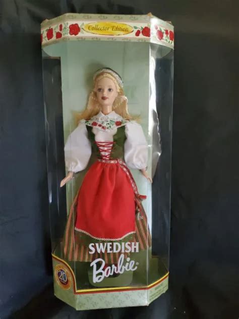 nfrb 1999 dolls of the world swedish barbie doll 20th anniversary 19