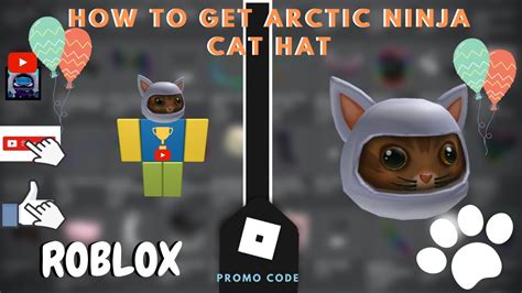 [roblox]{promo Code} How To Get Arctic Ninja Cat Hat Youtube