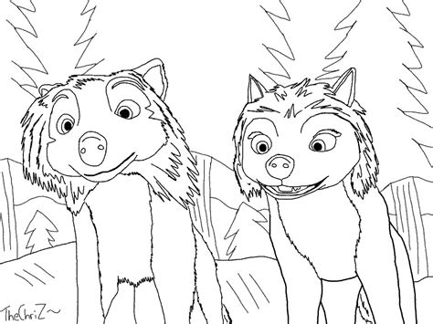 alpha  omega wolves coloring pages