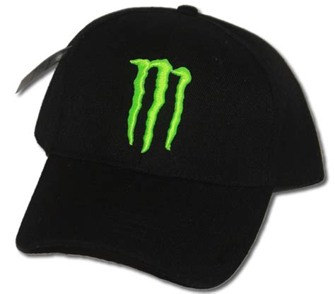 monster energy adjustable black baseball hat